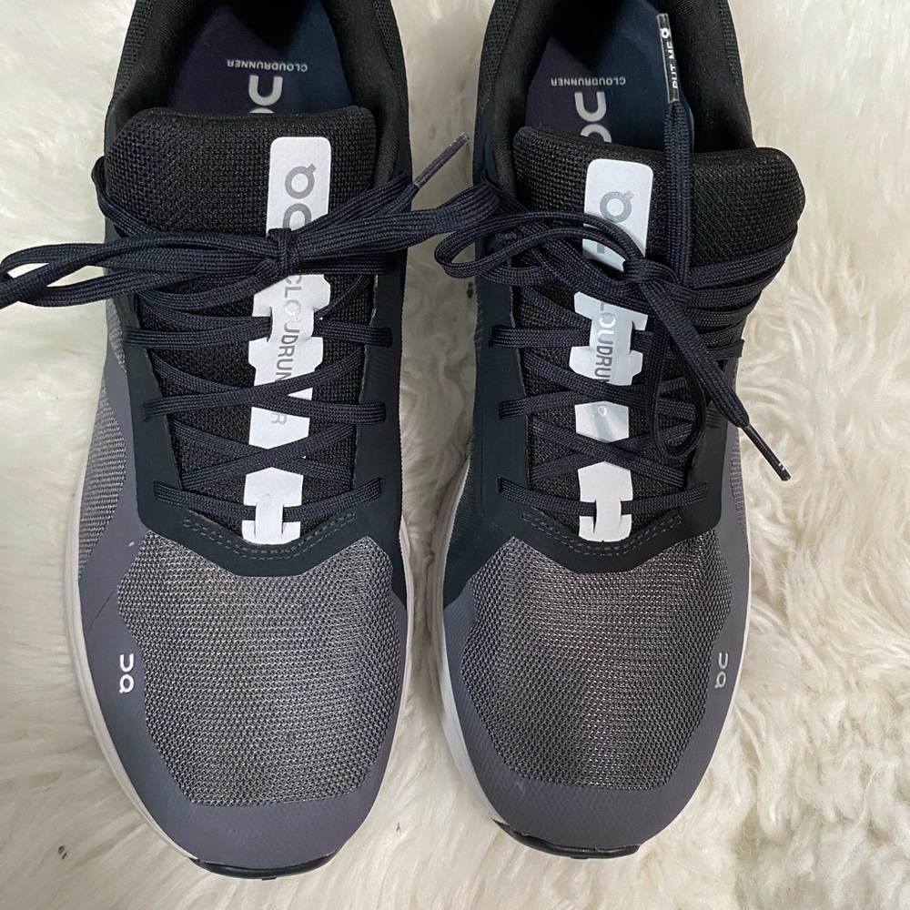On Running Men's Black and Gray Shoes size 12